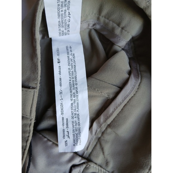 Zara Pants Small Francoise Pintuck Pleated Straight Crepe Trouser Preppy New - Picture 13 of 16